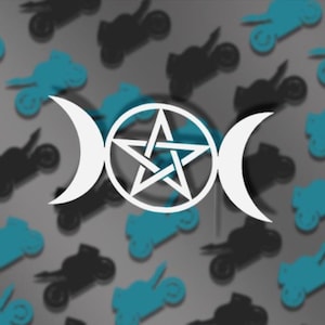 Triple Moon Sticker Vinyl Decal