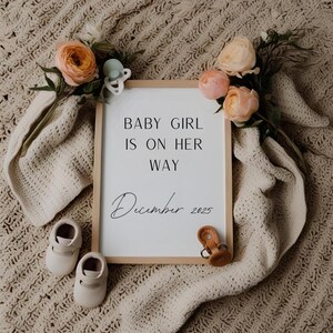 Baby Girl Pregnancy Announcement