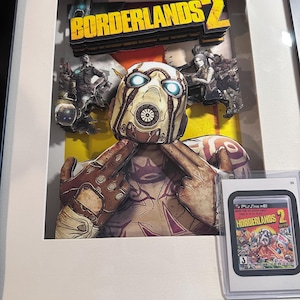 Borderlands 2 Gear Box Diorama Display Case Frame Vault Hunters Psycho Figures Blasting Head Borderlands 4 Video Games Horderlands 2