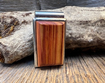 Wooden money clip: King wood