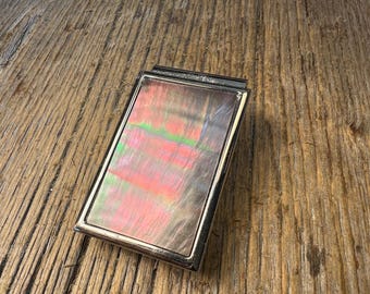 Money Clip: AAAAA Gallery grade Black Mother of Pearl (Chromed Steel)