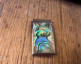 Money Clip: AAAAA Gallery grade Blue / Green Paua Abalone