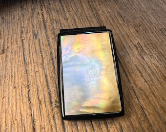 Money Clip: AAAAA Gallery grade Gold Mother of Pearl