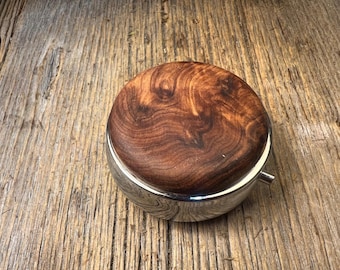 Wood/ Wooden Pill/ Keepsake box: Moroccan Thuja, One compartment, Three compartments