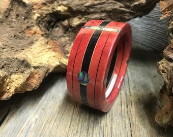 Wood/ Wooden Cuff Bracelet: AAAAA Gallery Grade Pink Ivory