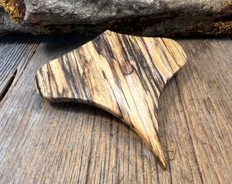 Wood/ Wooden Hair Barrette: AAAAA Gallery grade Spalted maple (Large)