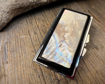 Wood/Wooden Pill case/ Keepsake container: AAAAA Gallery grade Gaboon Ebony