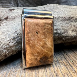 Wood/ Wooden Money clip: AAAAA Gallery Grade Spalted Mango Burl