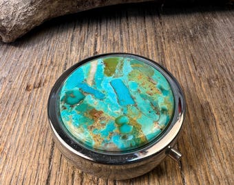 Arizona Turquoise, Pill box/ Keepsake container
