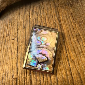 Money Clip: AAAAA Gallery grade Blue / Green Paua Abalone