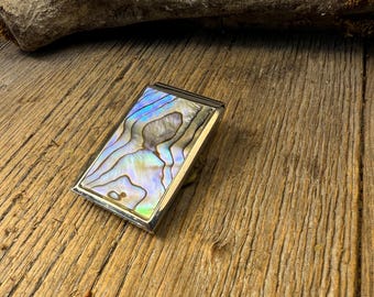 Money clip: AAAA Gallery Grade Green Blue Paua Abalone