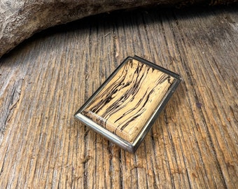 Wood/ Wooden Money clip:  AAAAA Spalted Tamarind ( Chromed Steel)