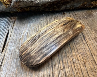 Wooden Barrette: Spalted Maple (Large)