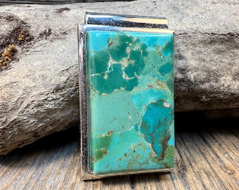Money clip/ Bill fold: AAAAA Gallery grade Arizona Turquoise
