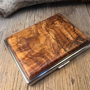Holz, Business / Kreditkarte, Brieftasche, Heilkräuter- / Zigarettenetui: AAAAA Instrument grade Ahorn Maser