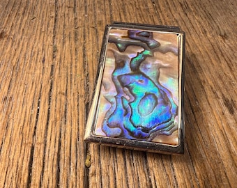 Money Clip: AAAAA Gallery grade Blue / Green Paua Abalone