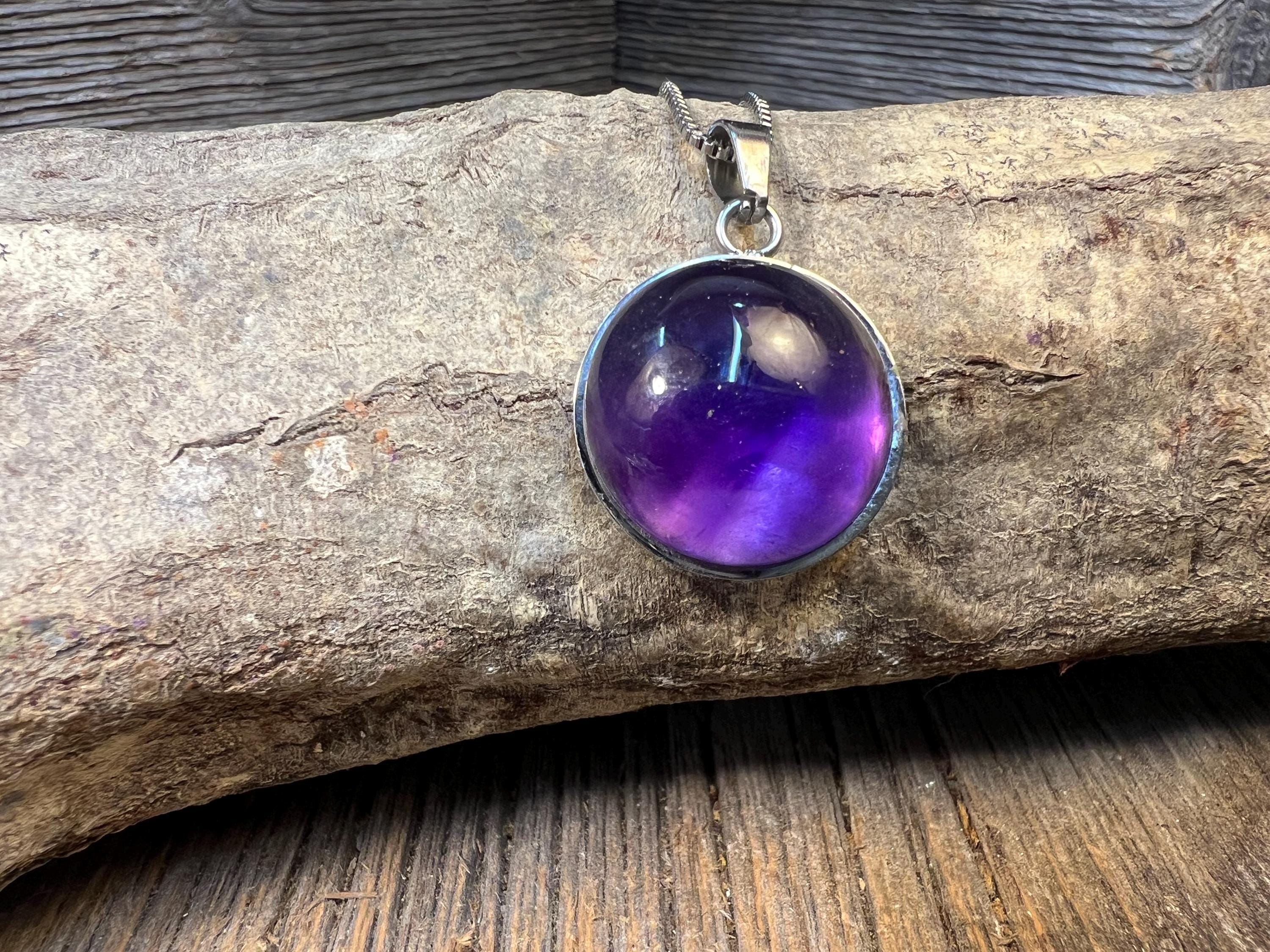 Boucles D'oreilles Améthyste Ovale 11x9mm En Argent 925 - Pierre Naturelle Violet Intense