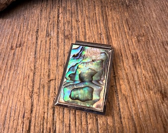 Money Clip: AAAAA Gallery grade Blue / Green Paua Abalone