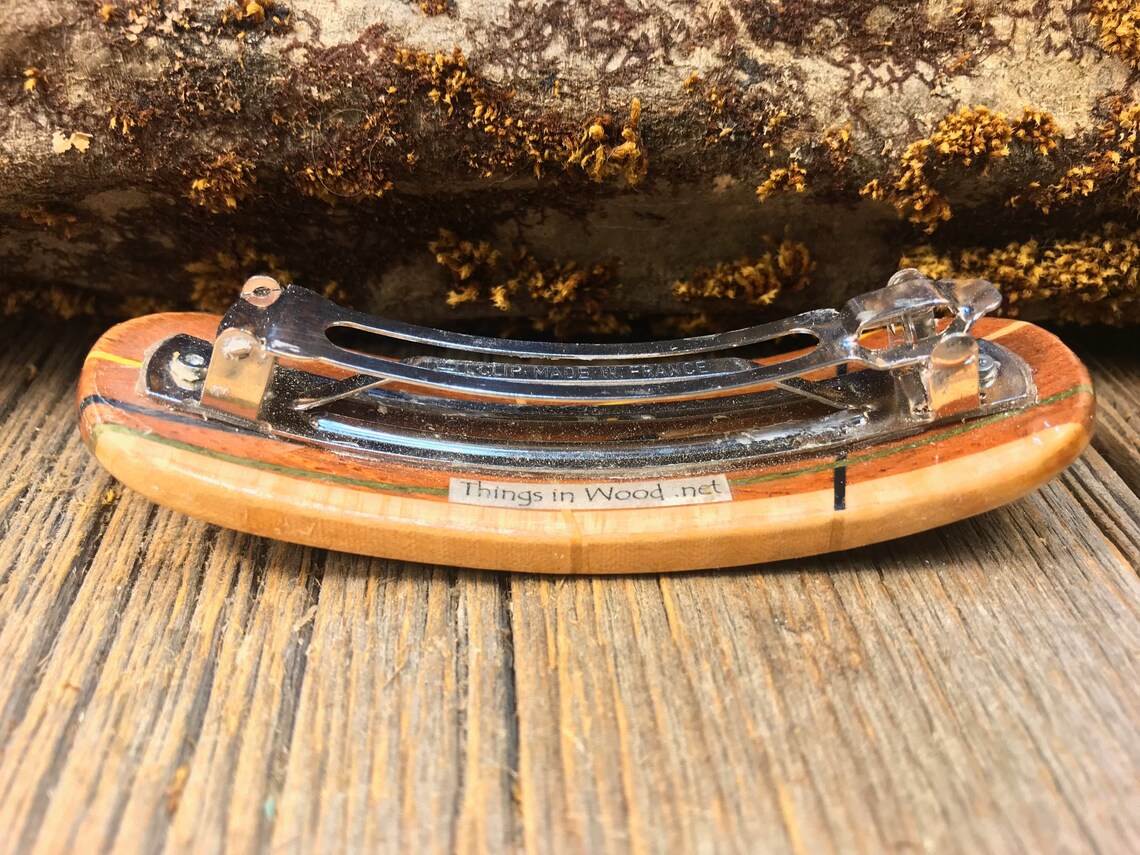 Wood/ Wooden Hair Barrette Australian Lace wood Etsy