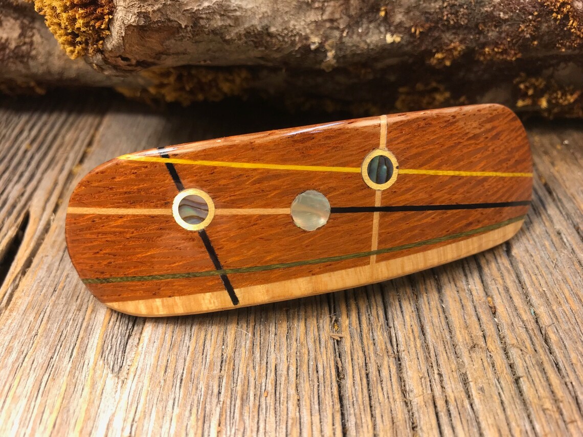 Wood/ Wooden Hair Barrette Australian Lace wood Etsy