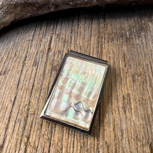 Geldklammer: AAAAAA Gallery Grade Weisses mexikanisches Abalone (lockenförmiger Schliff)