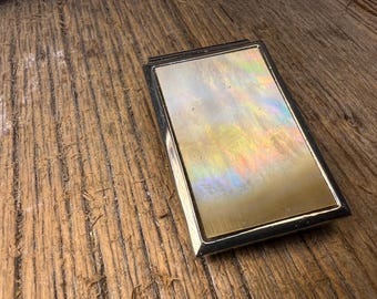 Money clip: AAAAA Gallery Grade gold Mother of Pearl