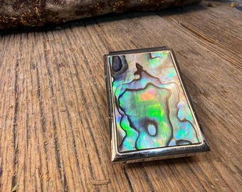 Money Clip: AAAAA Gallery grade Blue / Green Paua Abalone