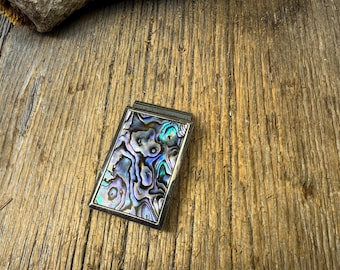 Money clip: AAAA Gallery Grade Green Blue Paua Abalone