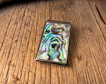 Money Clip: AAAAA Gallery grade Blue / Green Paua Abalone