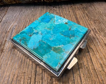 Arizona Turquoise pill case/ Keepsake container