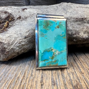 Money clip/ Bill fold: AAAAA Gallery grade Arizona Turquoise