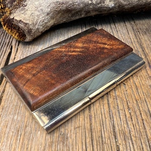 Visitenkartenetui / Kreditkartenhalter aus Holz : Gallery grade AAAAAA