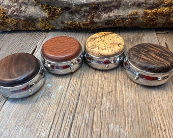 Wood/ Wooden Pill box, keepsake case: AAAAA Gallery Grade exotic and Domestic wood, 3 Compartments, 1 Compartment