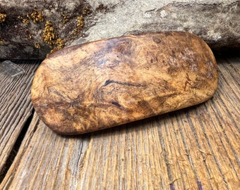 Wood/ Wooden Hair Barrette: AAAAA Gallery grade Spalted maple Burl (Large)