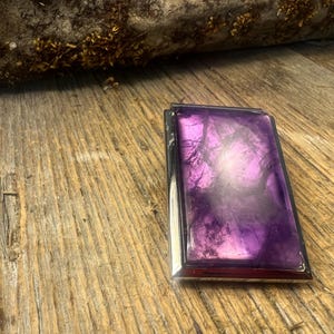 Geldklammer / Geldscheinfach: AAAAAA Siberian Qualität Uruguayischer Amethyst