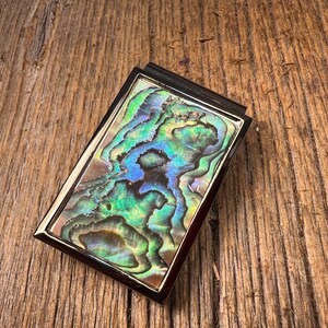 Money Clip: AAAAA Gallery grade Blue / Green Paua Abalone