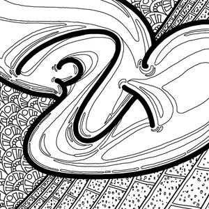 WHAT&#39;S UP - digital drawing for coloring