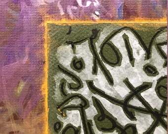 ON THE ROAD original acrylic painting