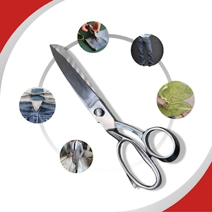 8'' Heavy Duty Fabric Scissors Tailor Upholstery Shears Stainless Steel