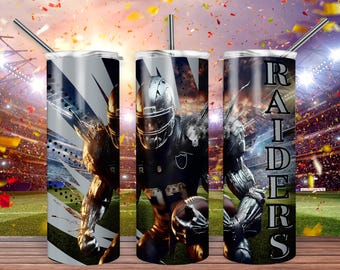 Raider 20oz Skinny Tumbler Wrap PNG, Sport 20oz Tumbler PNG, Mascot Sublimation Tumbler PNG Digital Download, Football Tumbler