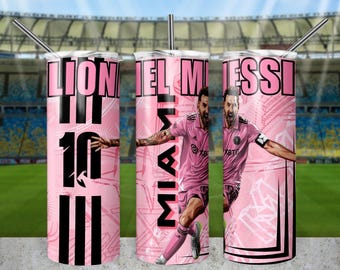 Lionel Messi Tumbler, 20oz Skinny Tumbler Wrap Design Sublimation, 20oz Template Straight Tumbler Wrap,Instant Download, PNG
