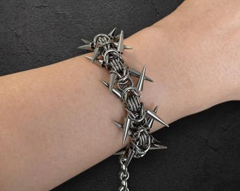 Bracelet Gothic, Gothic Jewelry,Mens Bracelet,Chain Bracelet,Vintage Bracelet,Womens Bracelet,Punk Jewelry,Punk,Adjustable Bracelet,Bangles