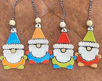 Santa Gnome Ornament