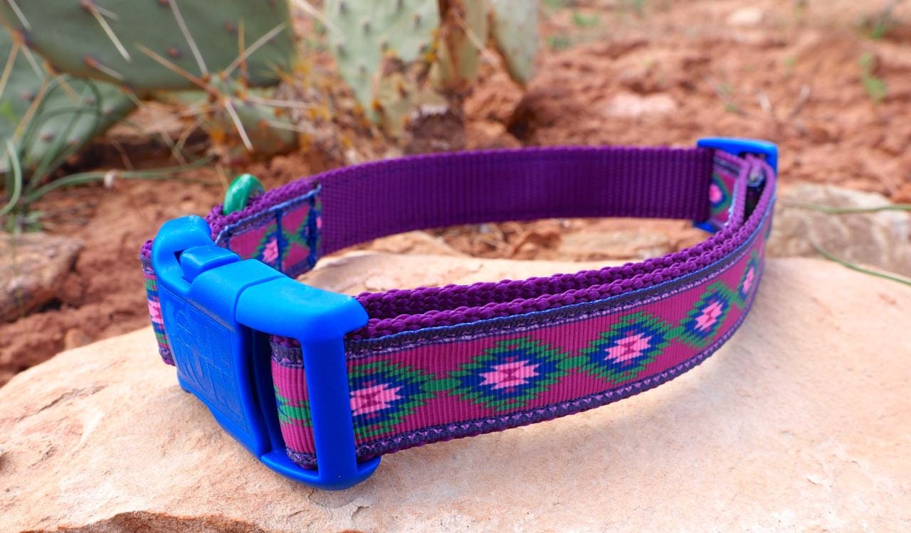 Purple Cow Print (sf) — Penny's Collars & More - Custom Collars