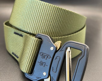 Fauxbra Buckle Belt - 1.5 inch - Army Green