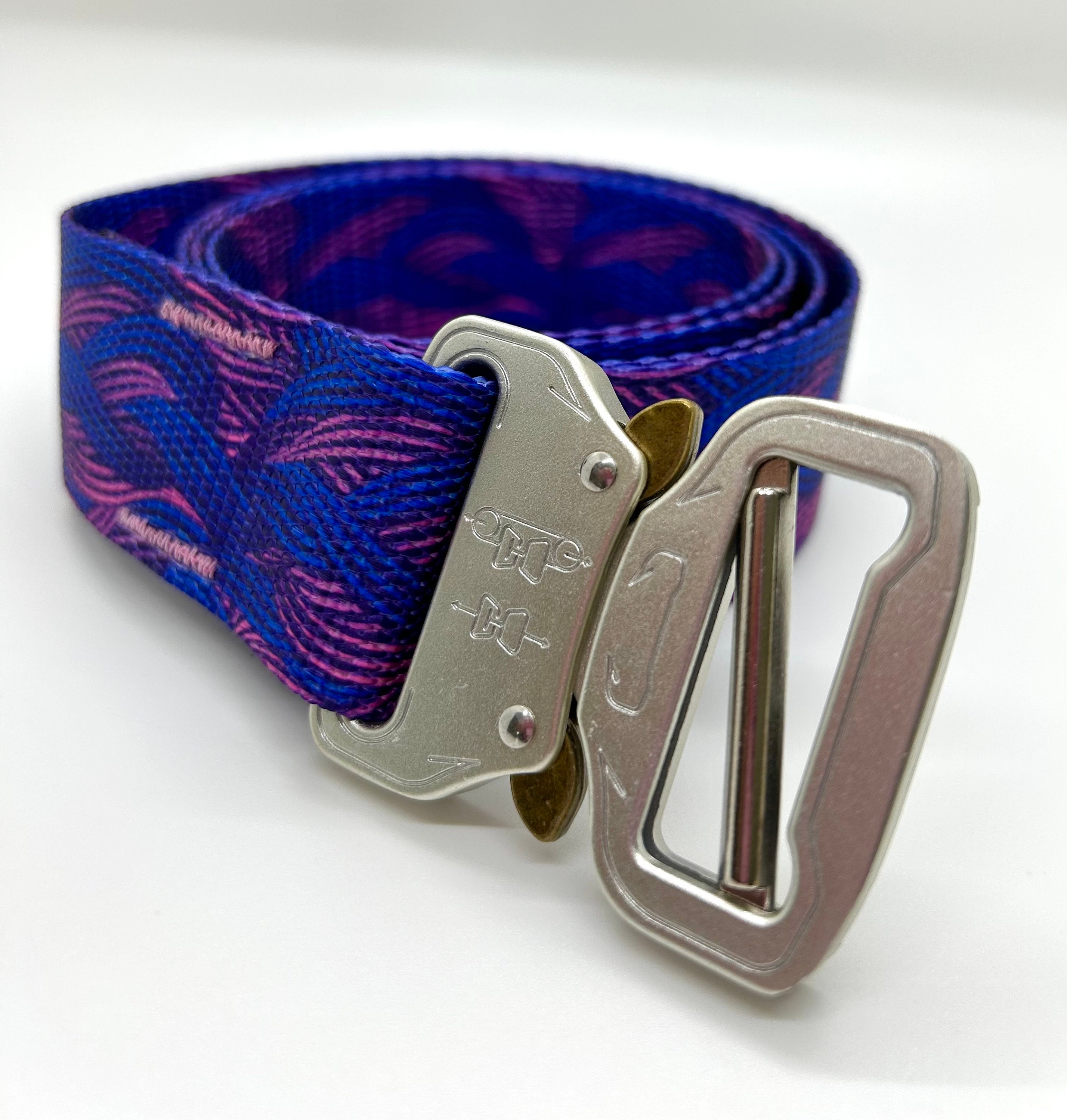 Buy Fauxbra Buckle Belt 1.5 Inch Purple Waves Online in India 