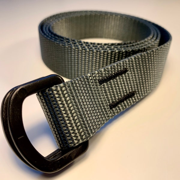 Soulrun Skinny Nylon Webbing Belt- Gray