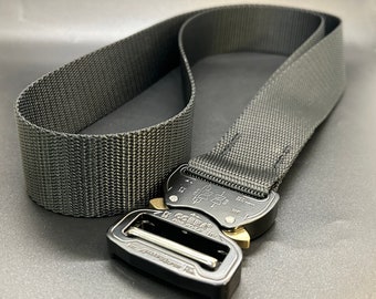 Black Cobra Buckle Belt with Black Buckle or Custom - 1.5”