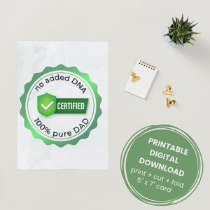 Carte de fête des pères imprimable pour papa en prime | Carte numérique de beau-père | Téléchargement instantané amusant et sincère | Carte Instant papa beau-père