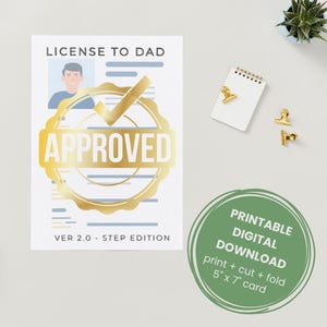 Carte de fête des pères imprimable pour papa en prime | Carte numérique de beau-père | Téléchargement instantané amusant et sincère | Cadeau de reconnaissance pour beau-père